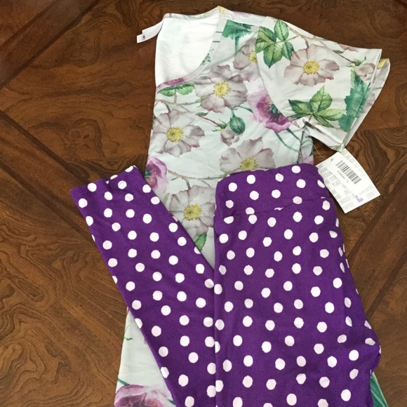 BNWT LuLaRoe OUTFIT L Classic T & OS Leggings LAST FINAL PRICE SALE - Picture 2 of 7
